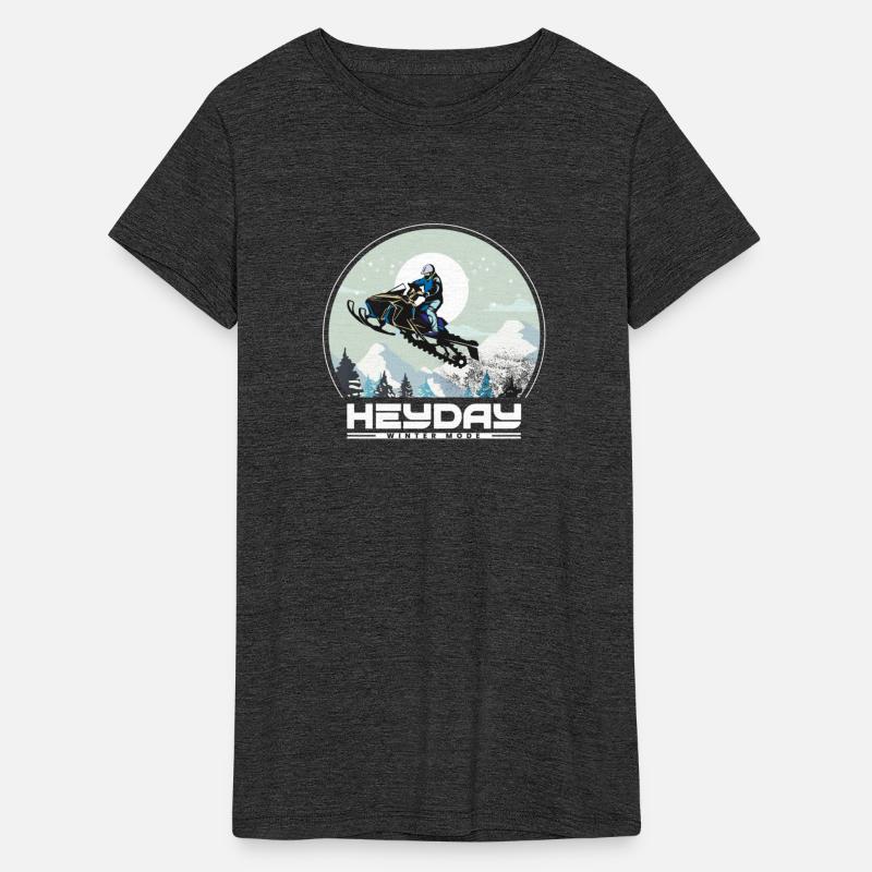 Snowmobile "Big Air" style logo. By "Hey Day"