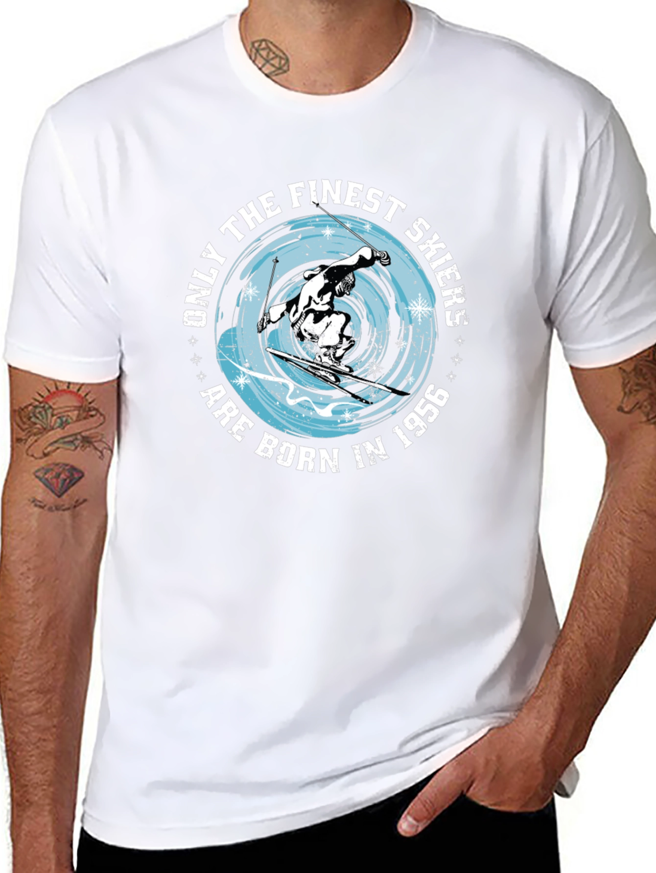 Finest Skiers Born in 1956 T-Shirt