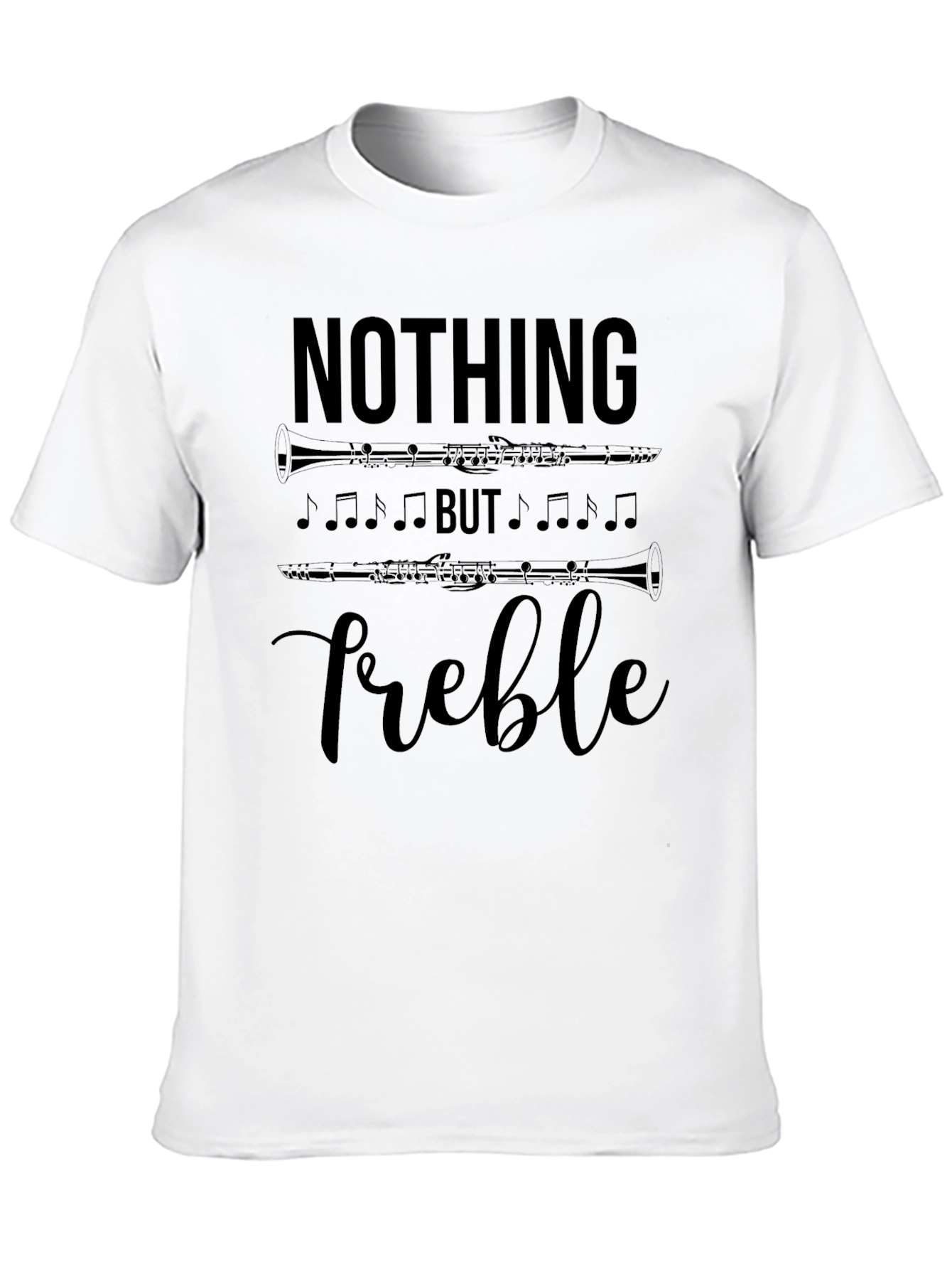 Nothing But Treble Black Graphic T-Shirt