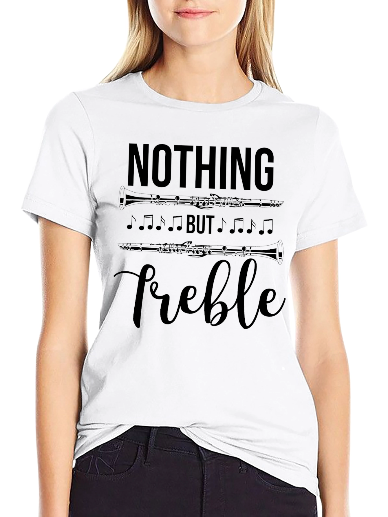 Nothing But Treble Black Graphic T-Shirt