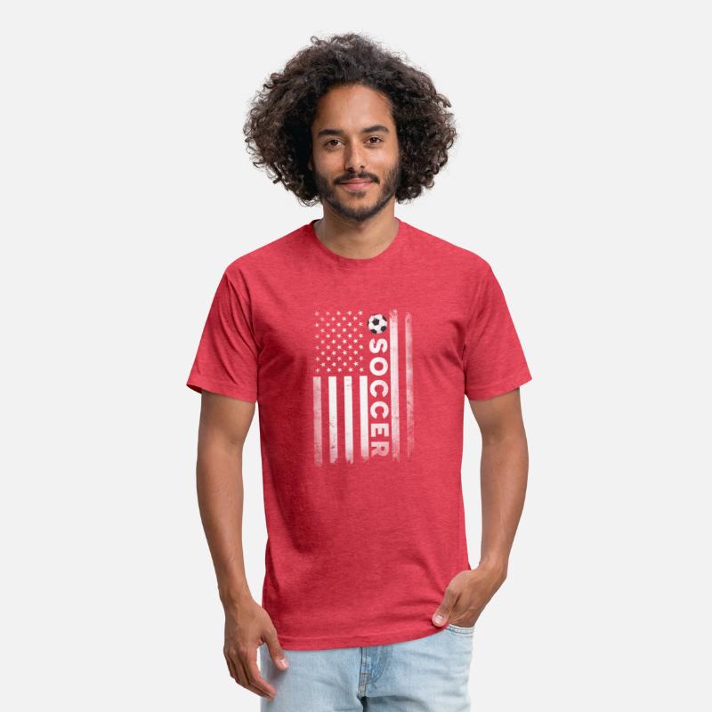 Soccer Player Usa Us American Flag
