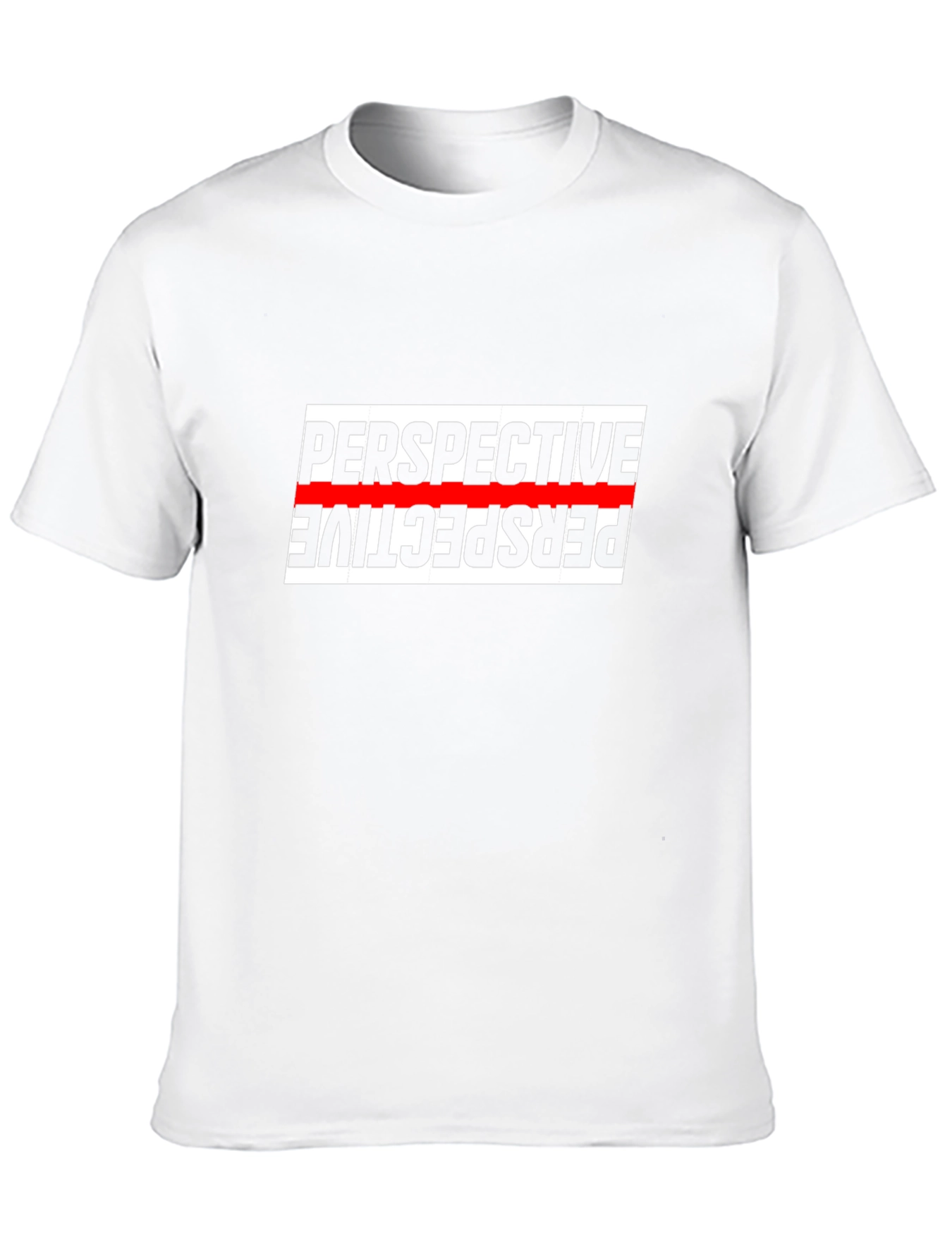 Perspective Graphic Tee - Stylish Mens Black T-Shirt