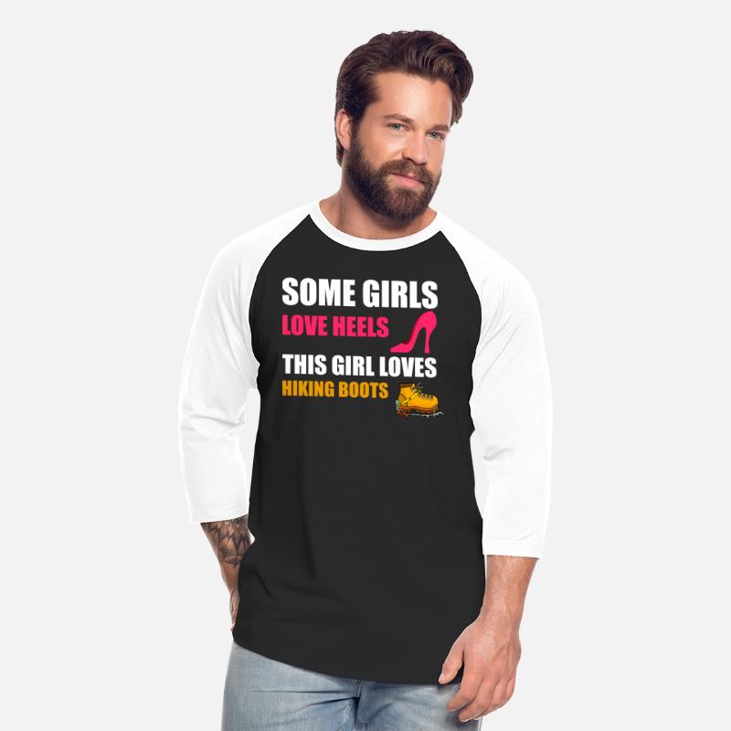 Some girls love heels loves hiking boots t shirt