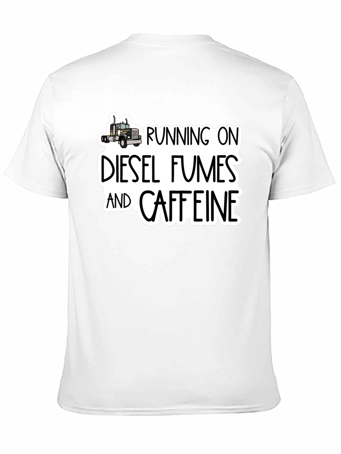 Diesel Fumes and Caffeine Black T-Shirt
