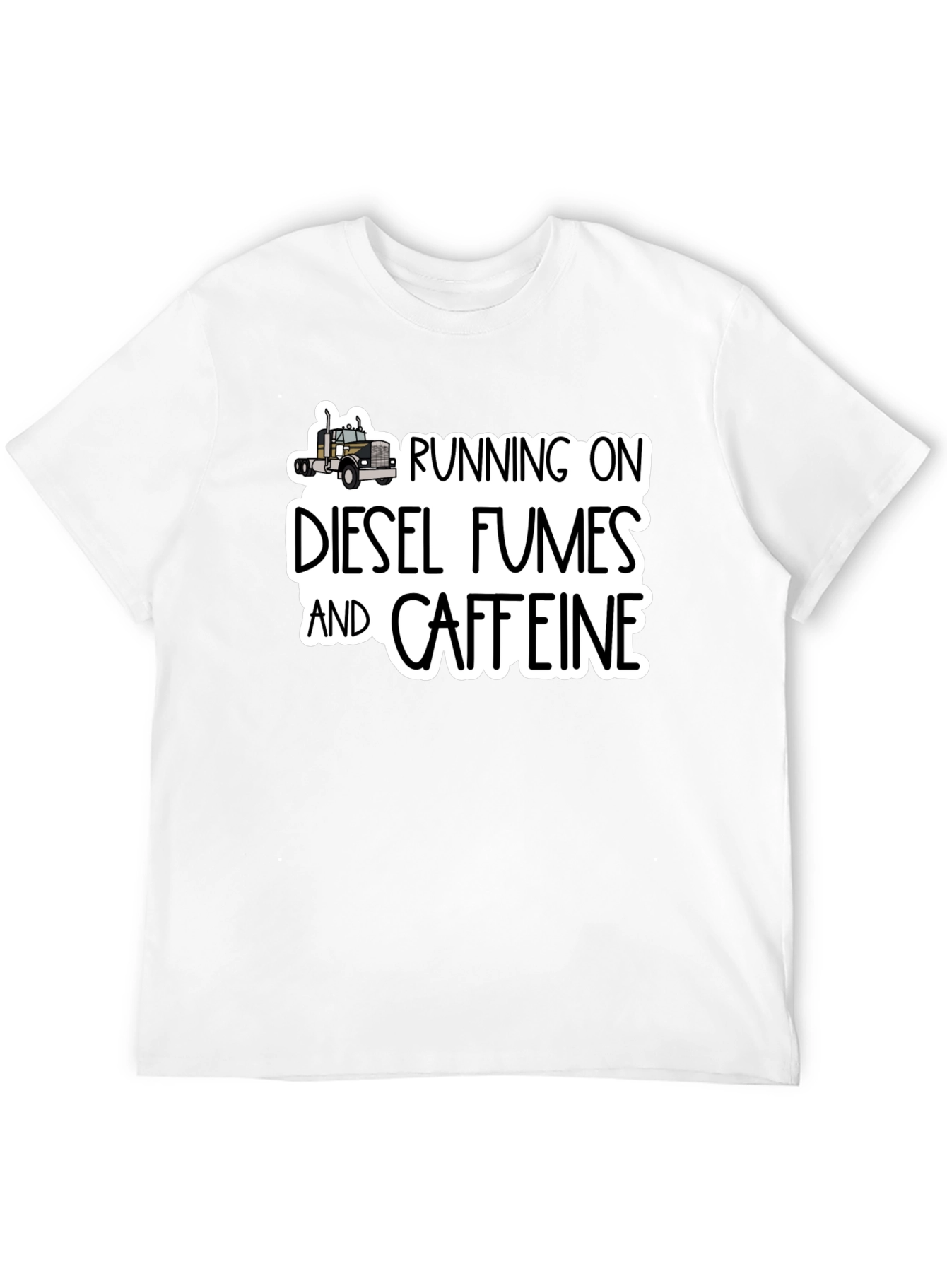 Diesel Fumes and Caffeine Black T-Shirt