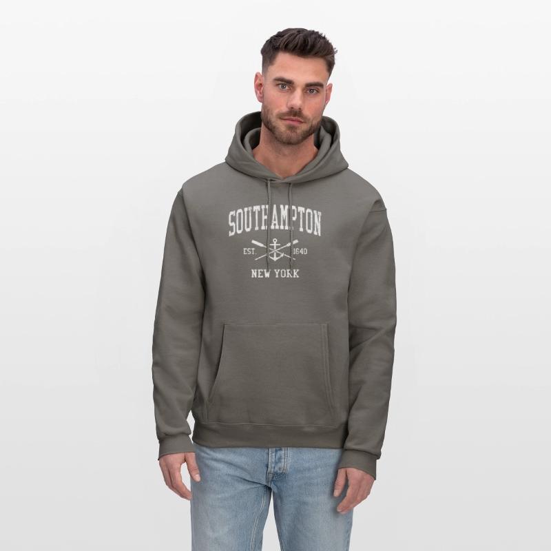 Southampton Ny Crossed Oars Boat Anchor Sports