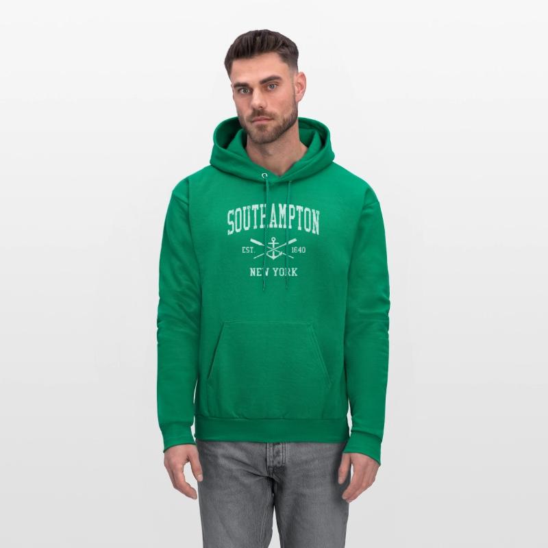 Southampton Ny Crossed Oars Boat Anchor Sports