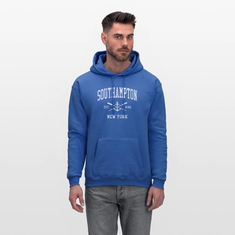 Southampton Ny Crossed Oars Boat Anchor Sports