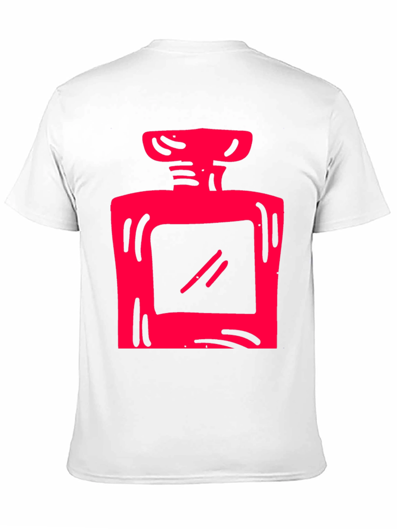 Red Graphic Print Black T-Shirt