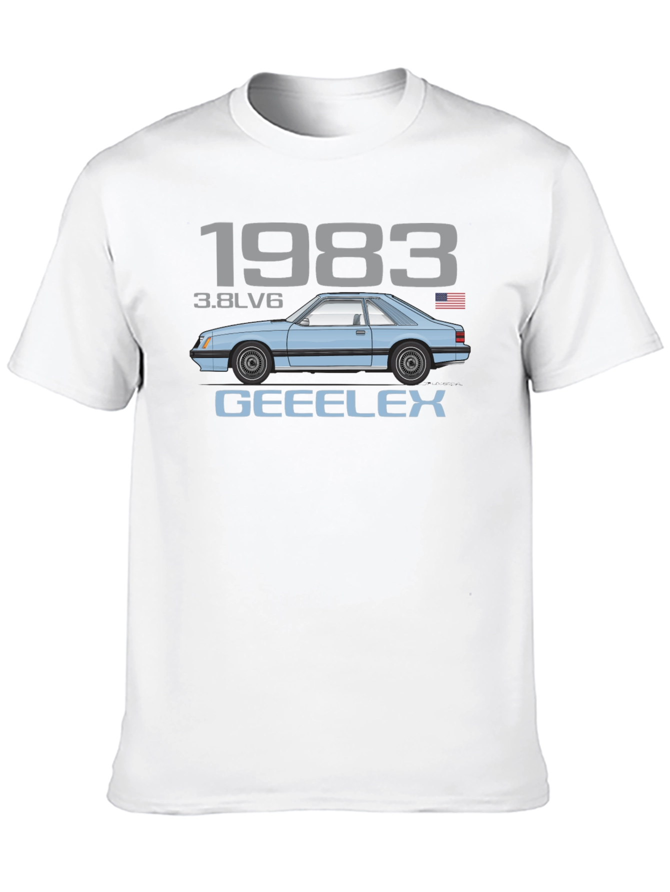 1983 3.8LV6 Car Graphic T-Shirt