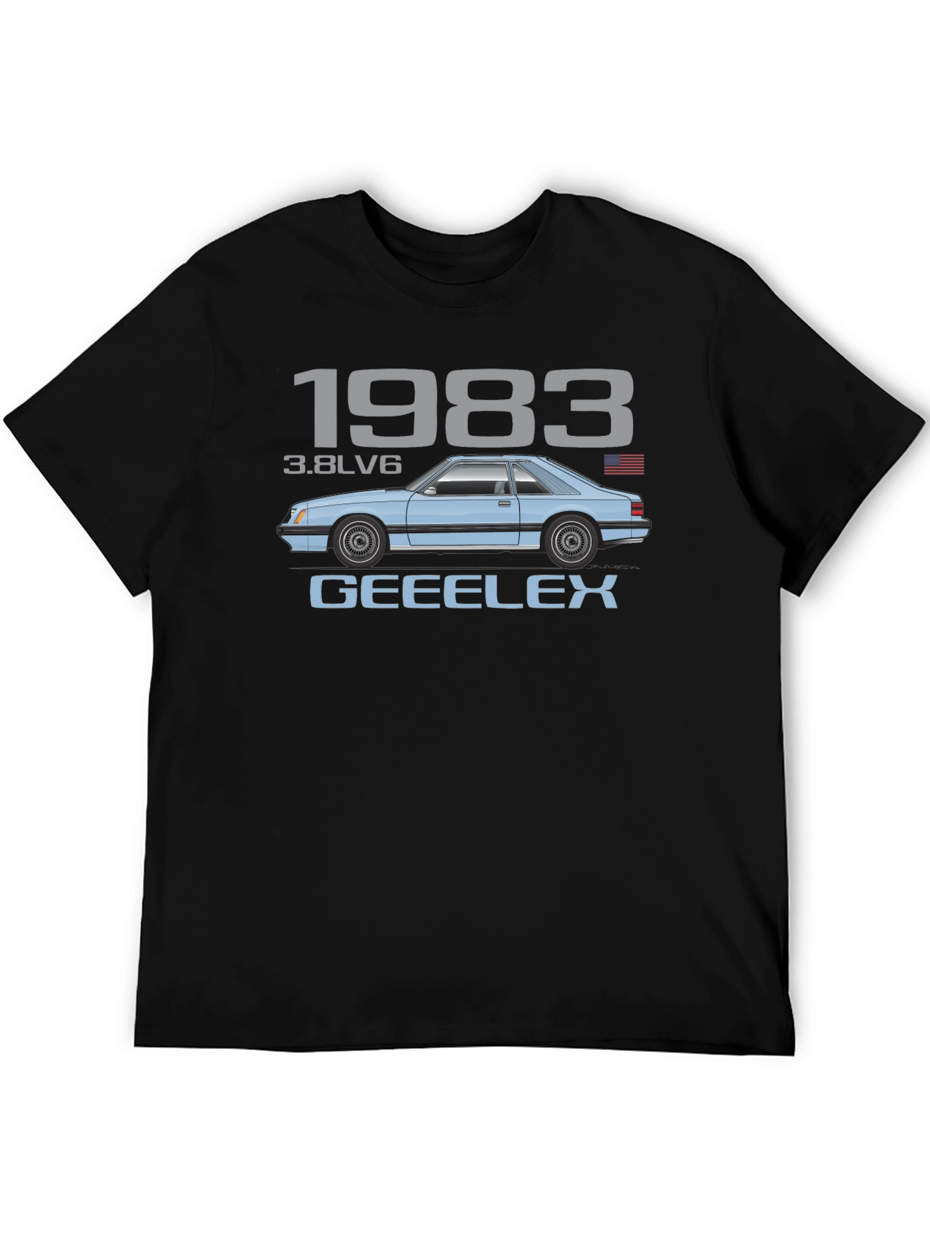 1983 3.8LV6 Car Graphic T-Shirt
