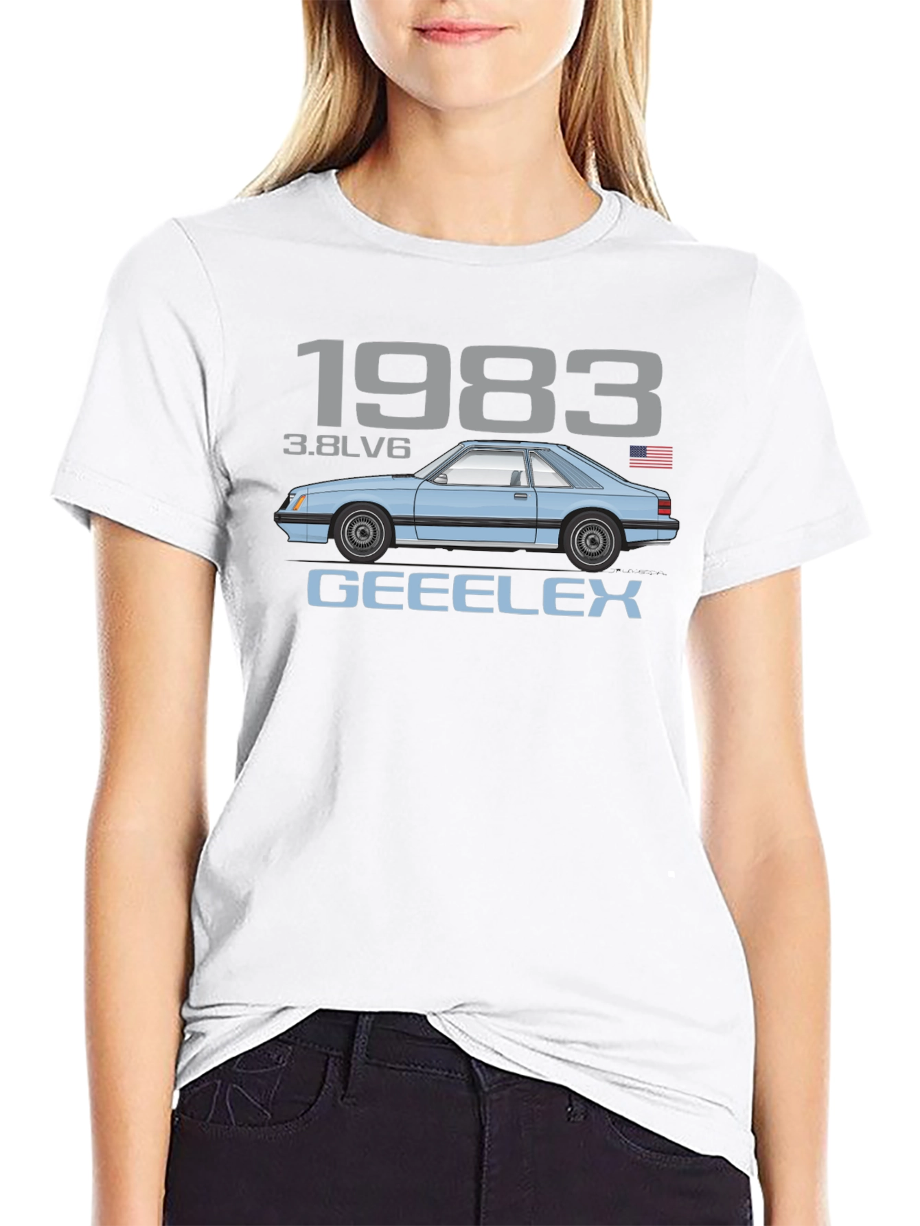 1983 3.8LV6 Car Graphic T-Shirt
