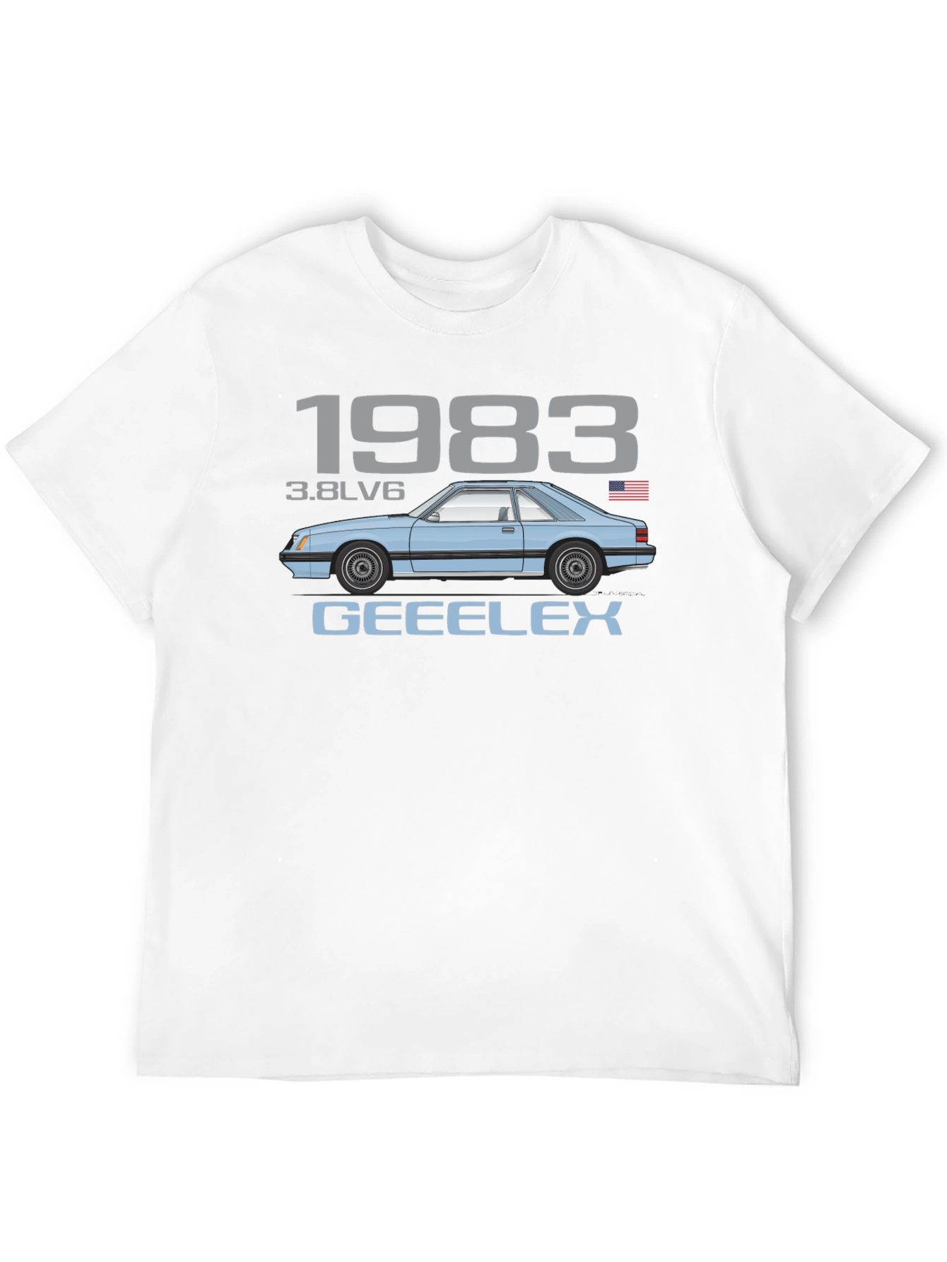 1983 3.8LV6 Car Graphic T-Shirt