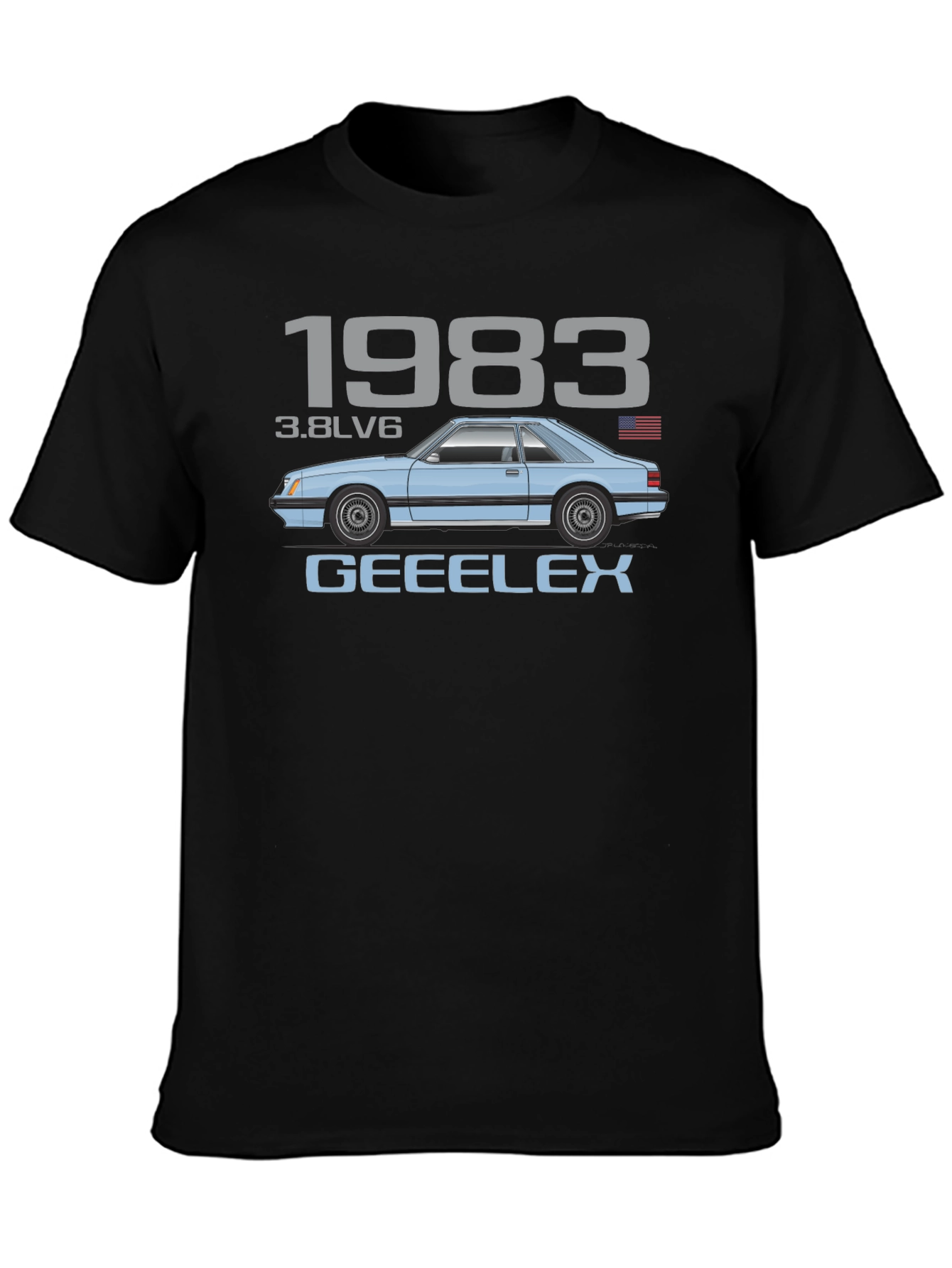 1983 3.8LV6 Car Graphic T-Shirt