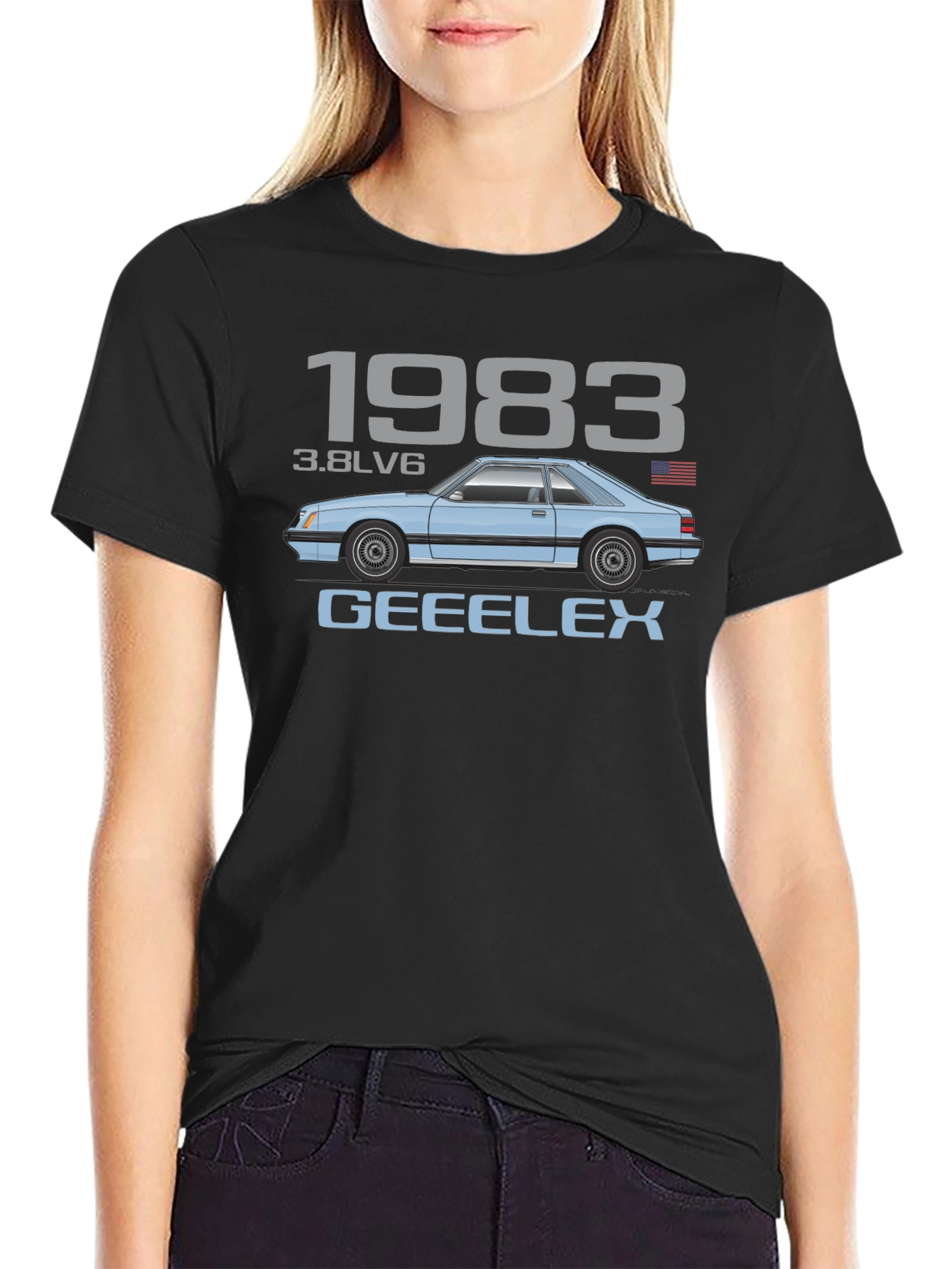 1983 3.8LV6 Car Graphic T-Shirt