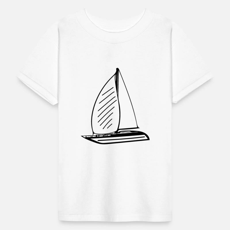 Sporty Sailing Boat With Sails