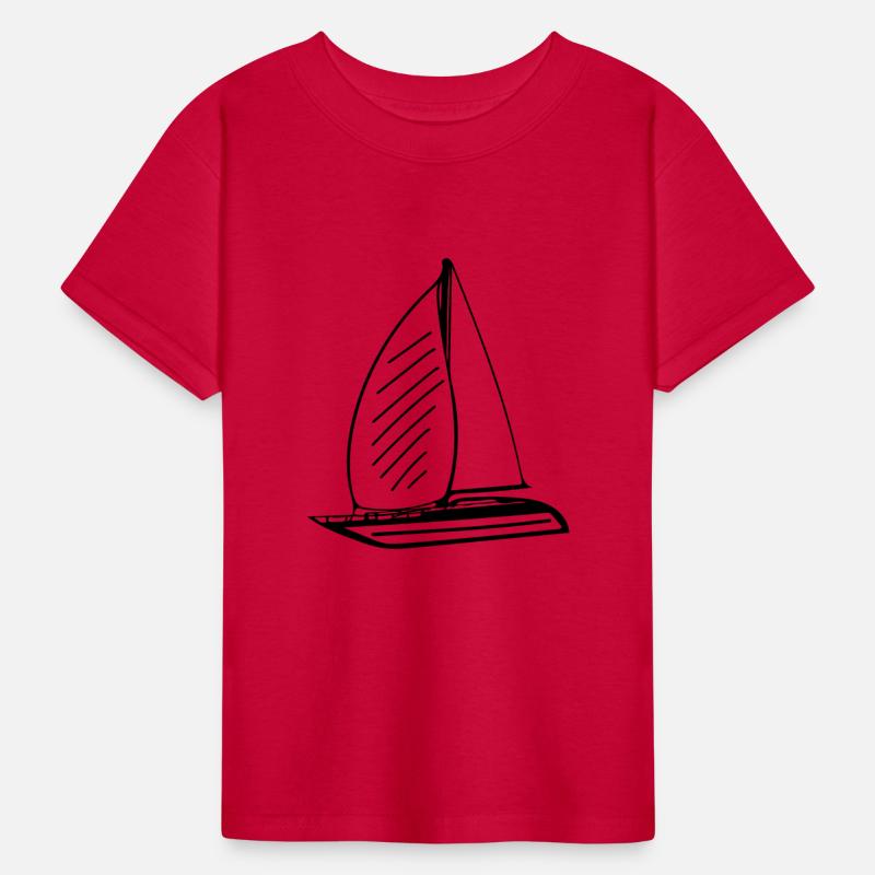 Sporty Sailing Boat With Sails
