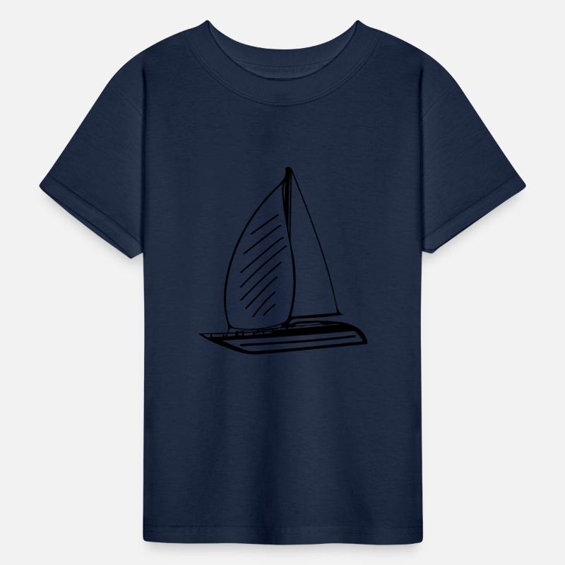Sporty Sailing Boat With Sails