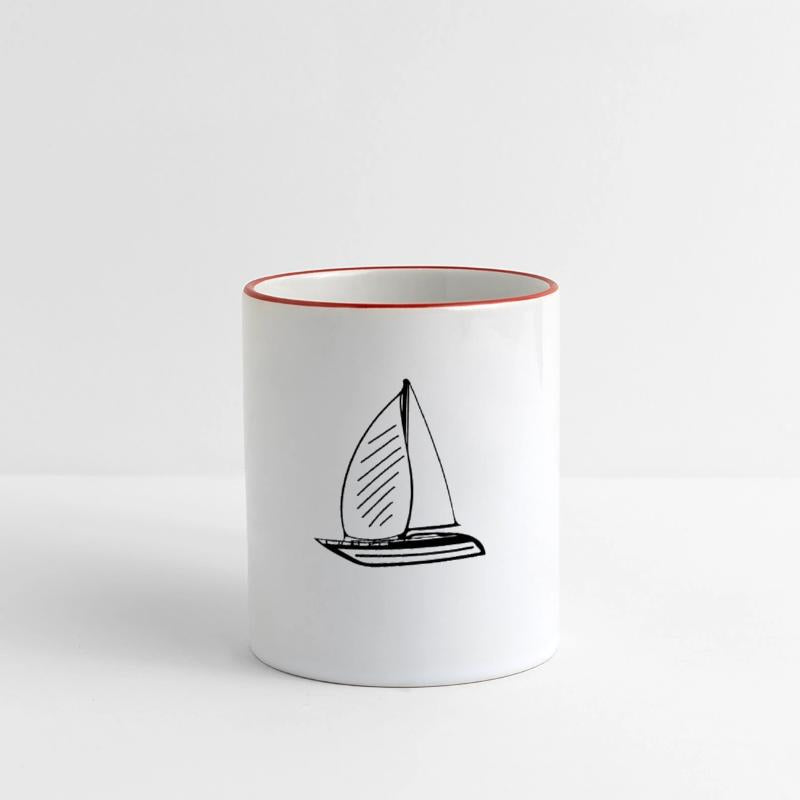 Sporty Sailing Boat With Sails