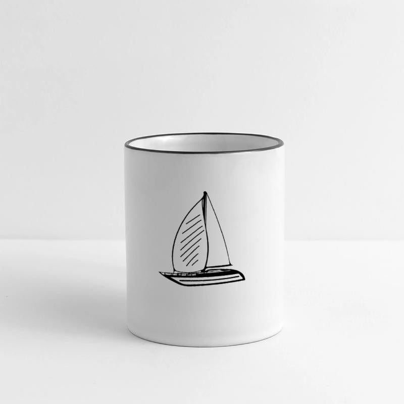 Sporty Sailing Boat With Sails
