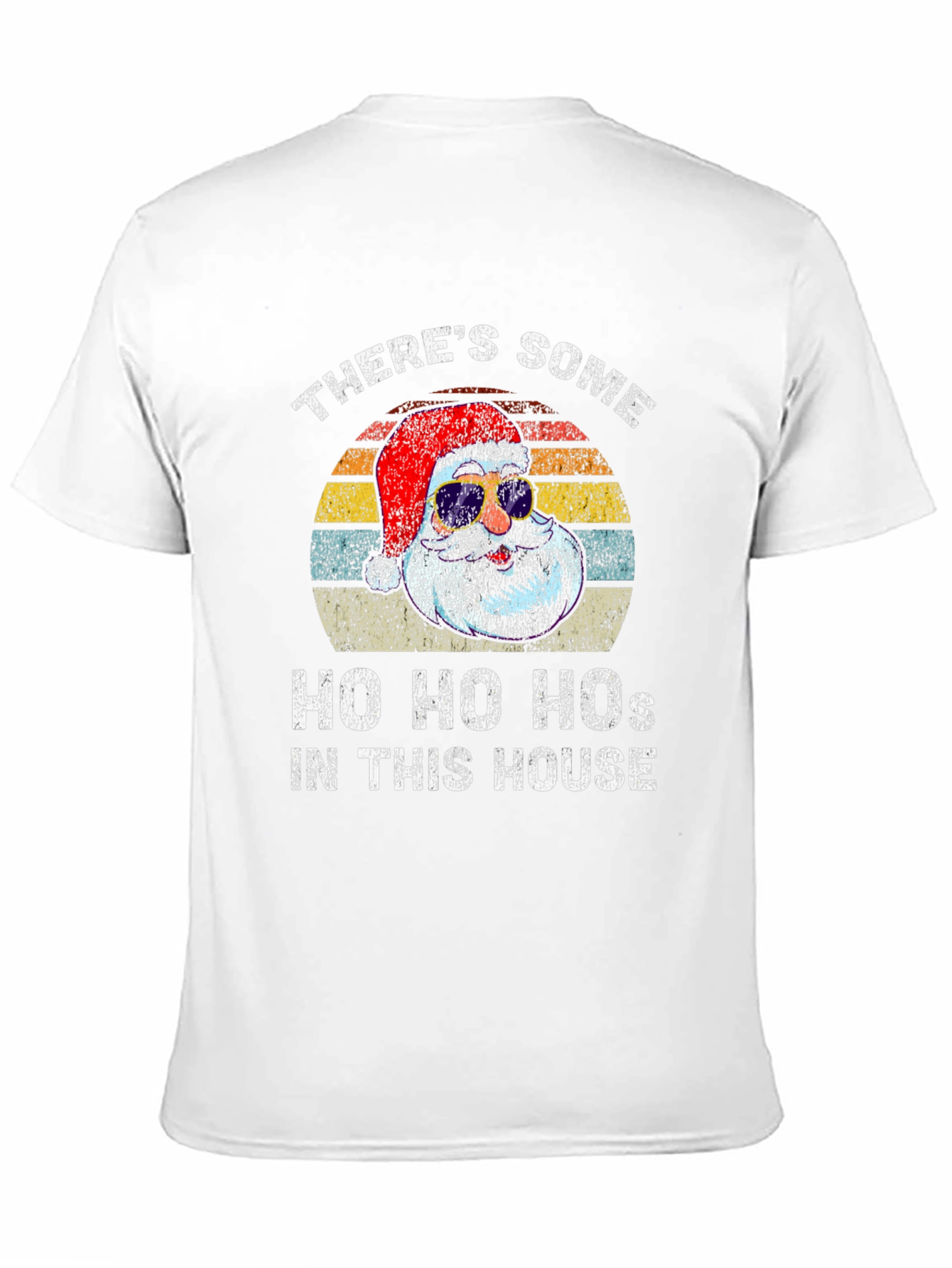 Funny Santa T-Shirt: Ho Ho Hos In This House