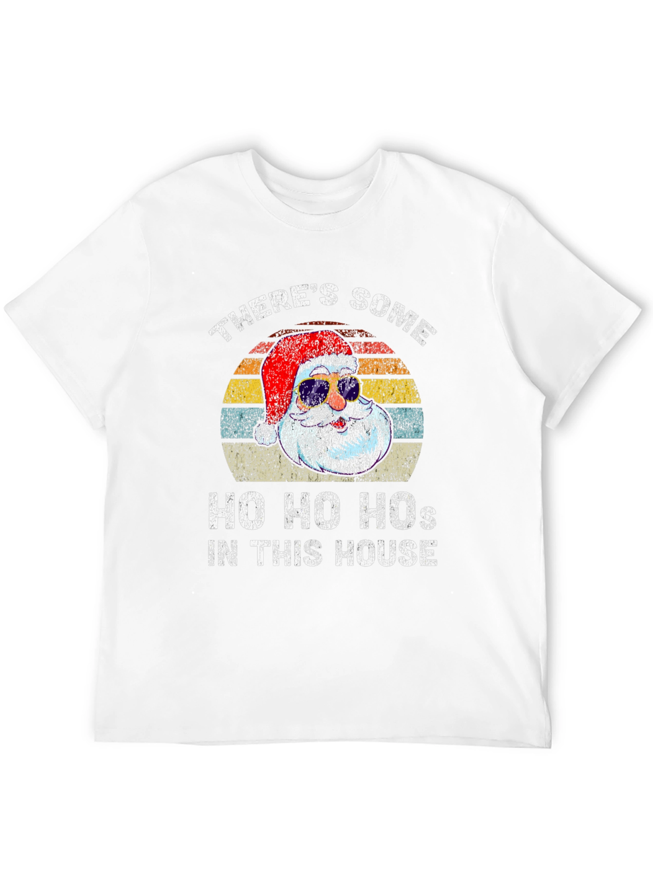 Funny Santa T-Shirt: Ho Ho Hos In This House