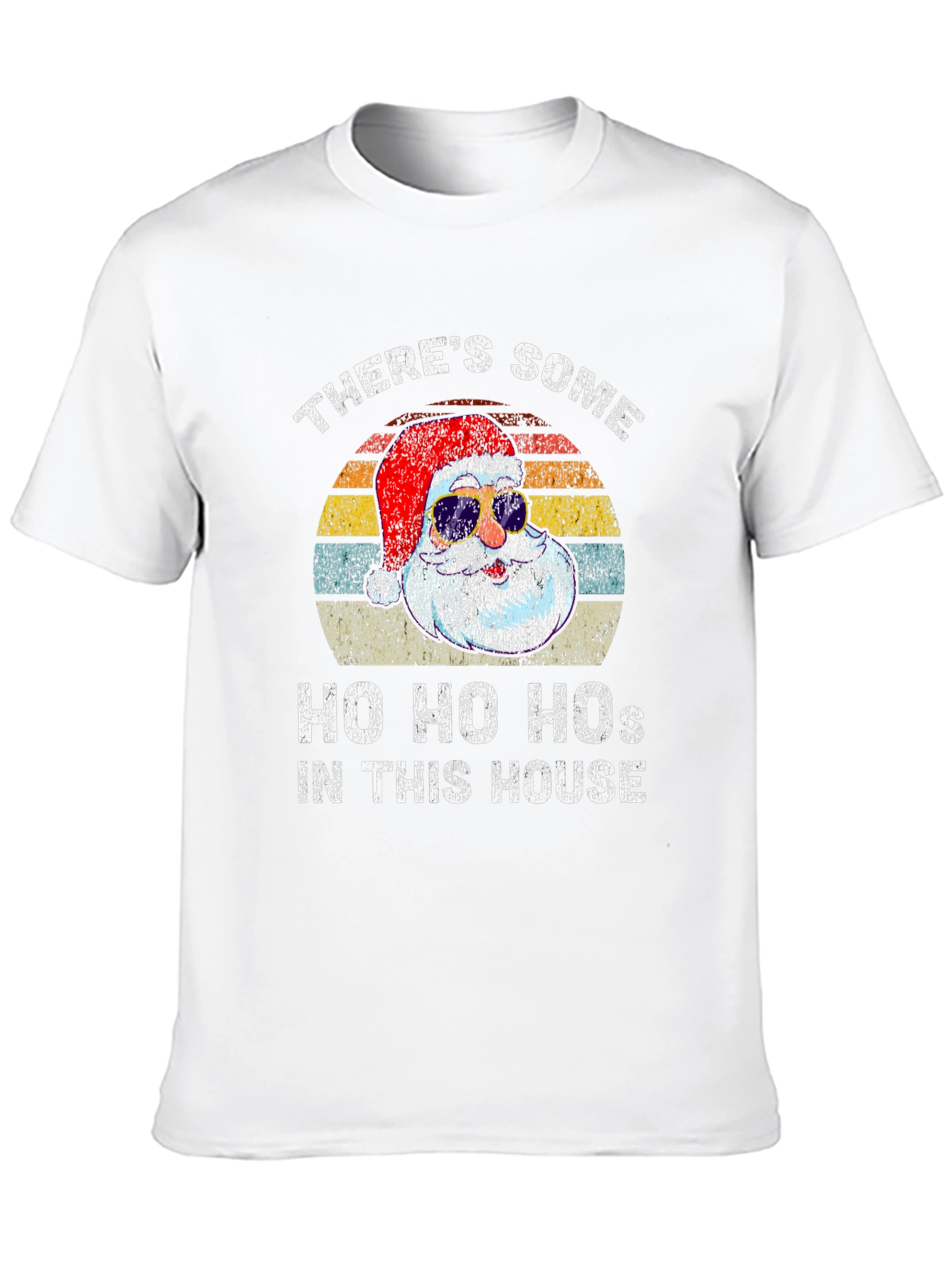 Funny Santa T-Shirt: Ho Ho Hos In This House