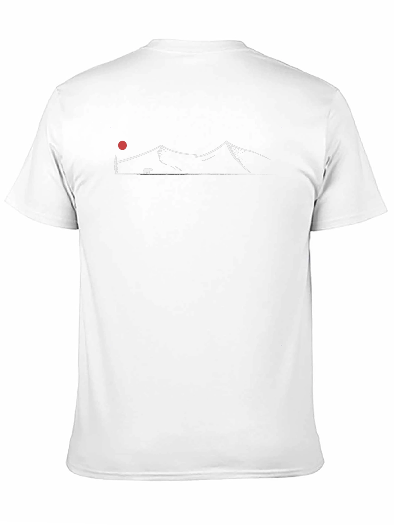 Mountain Bear Graphic Tee - Black Crew Neck T-Shirt