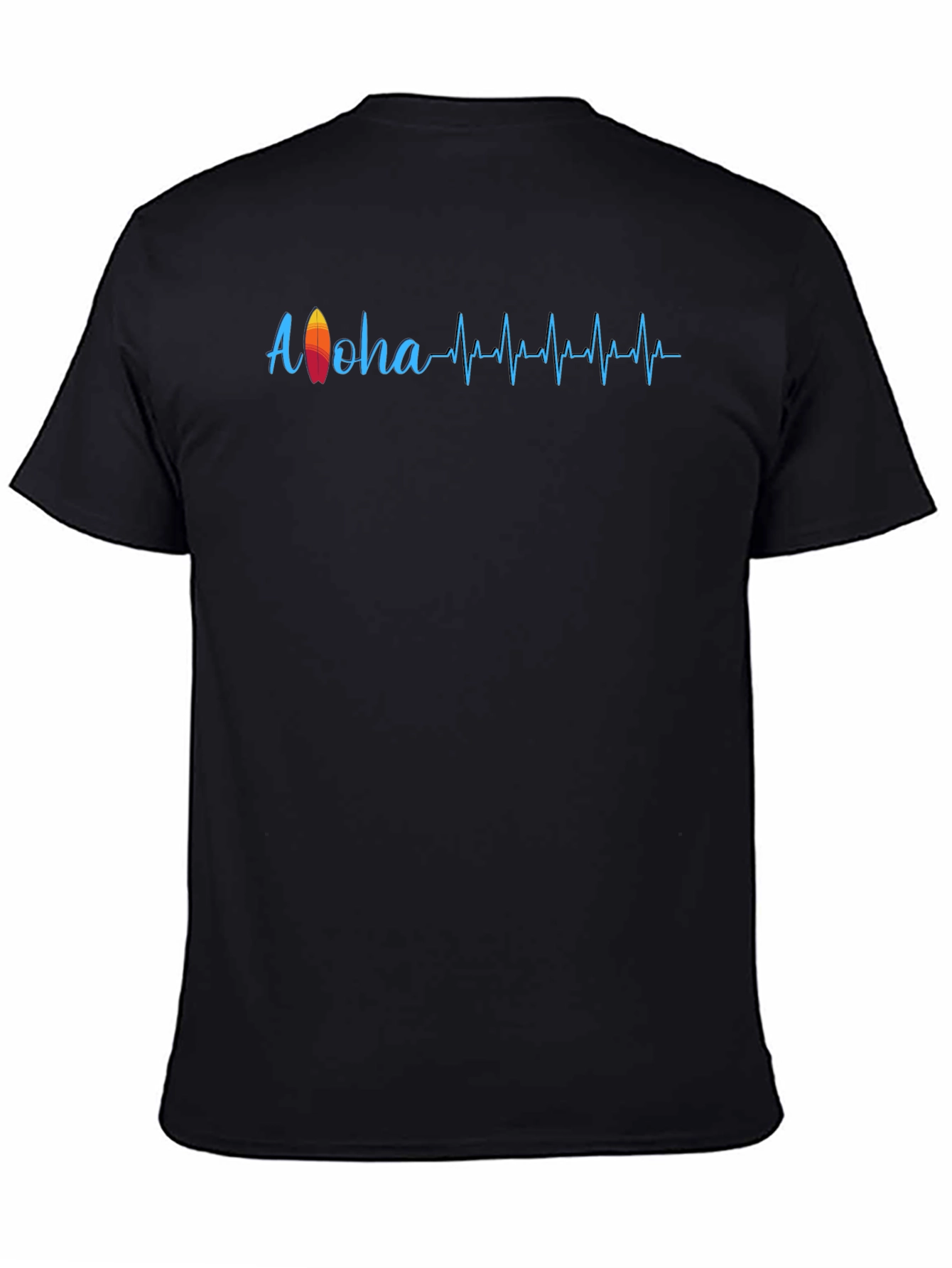 Aloha Surf Heartbeat T-Shirt - Black