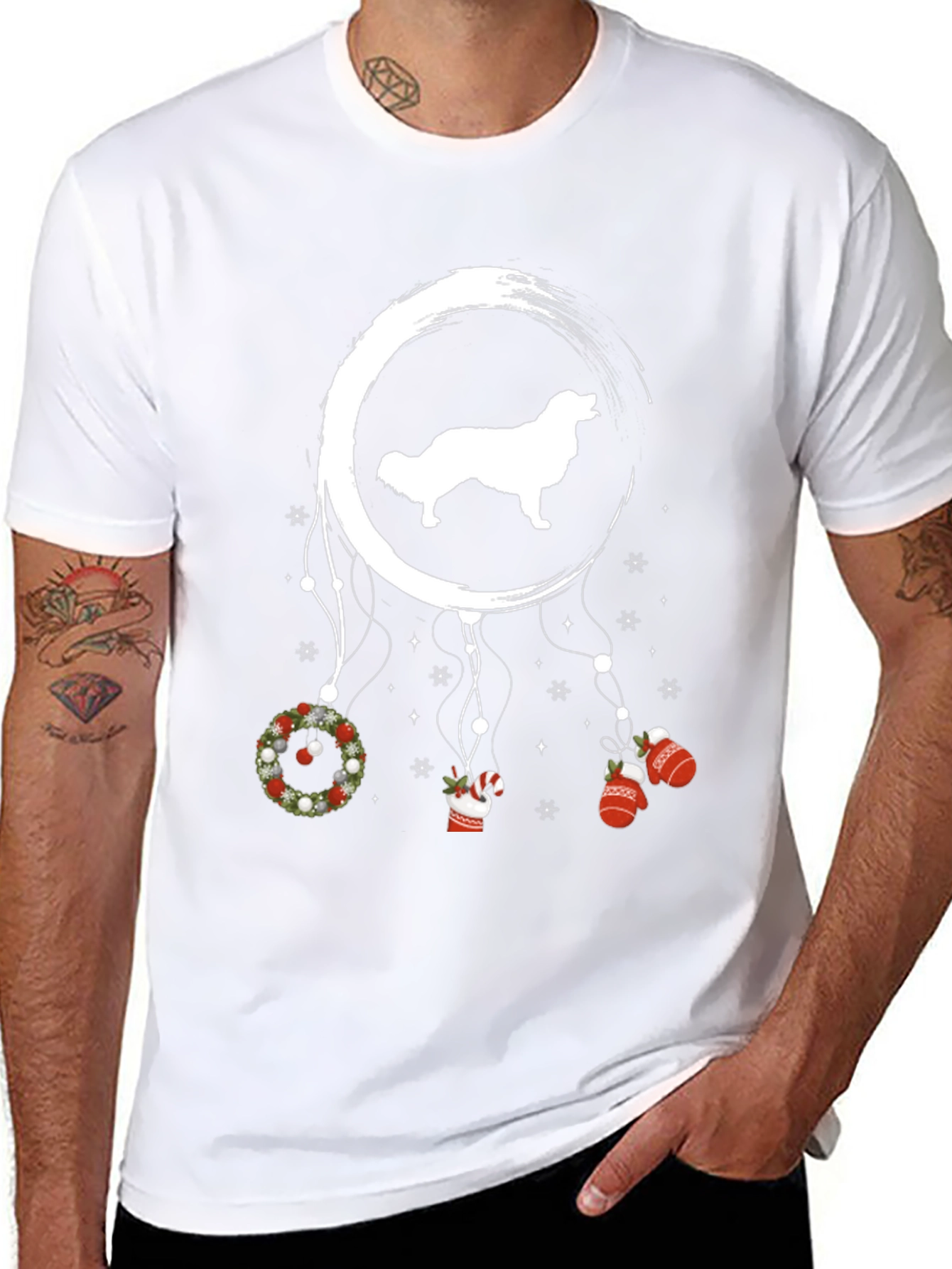 Dog Dreamcatcher Christmas Tee
