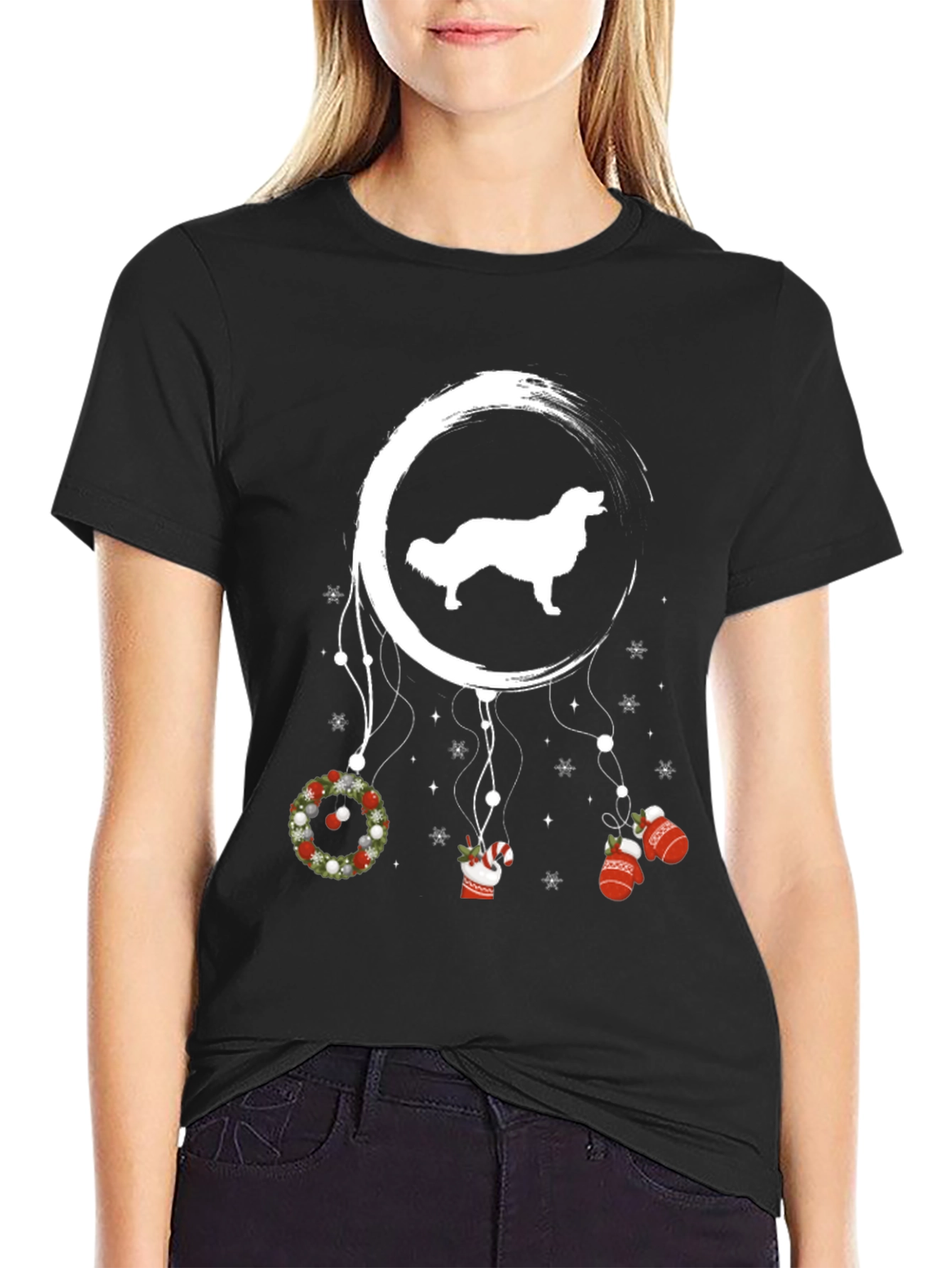 Dog Dreamcatcher Christmas Tee