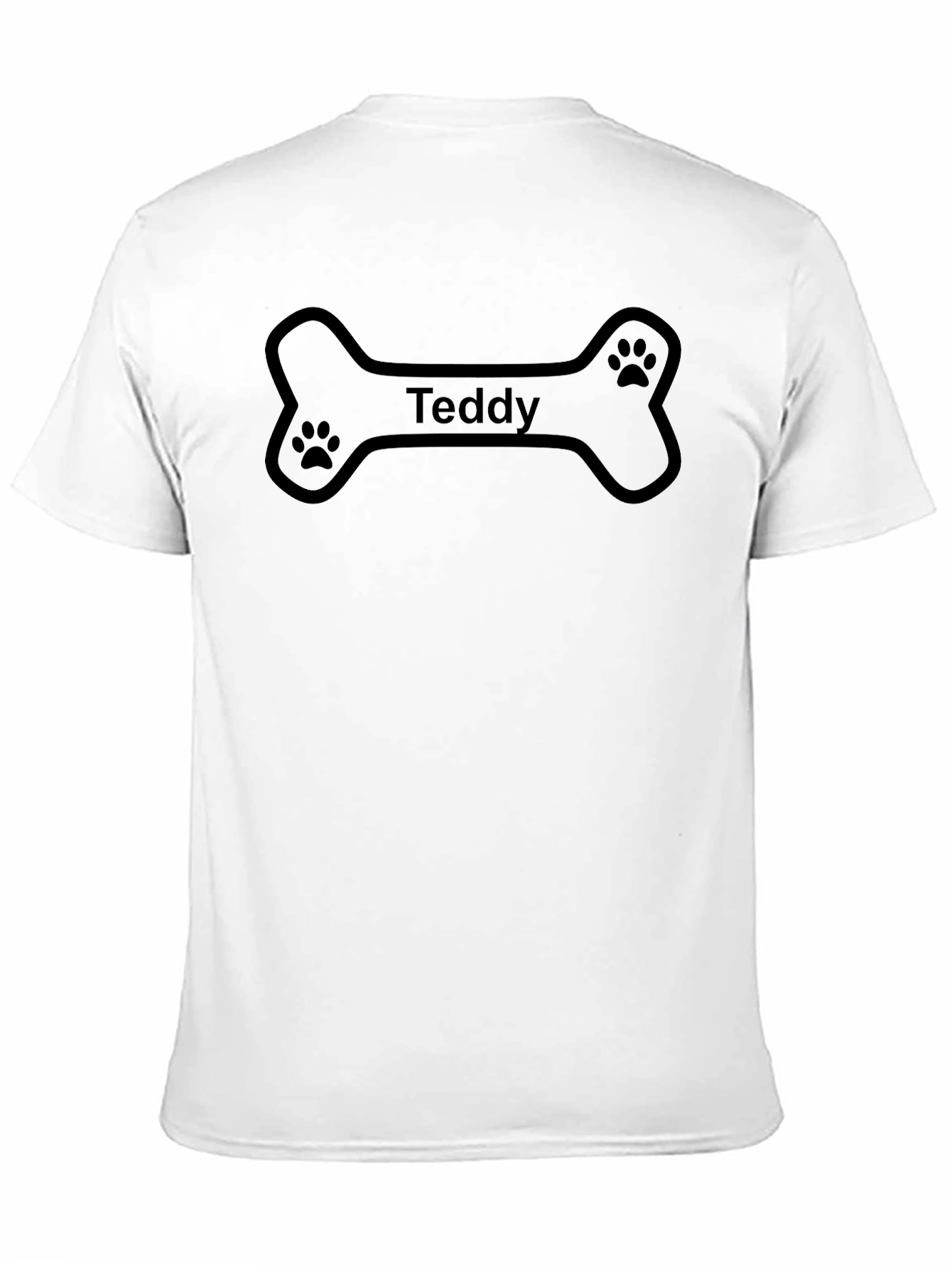 Personalized Teddy Dog Bone T-Shirt