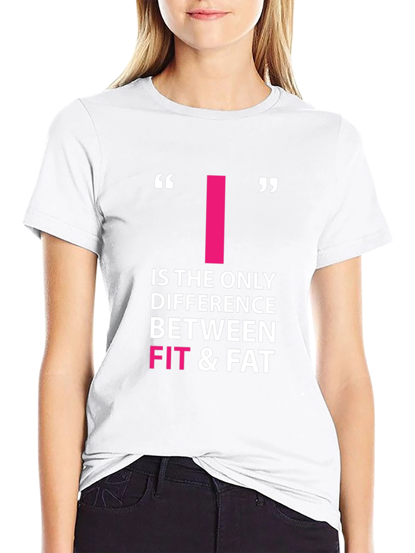 Motivational Fitness T-Shirt - Fit & Fat Quote