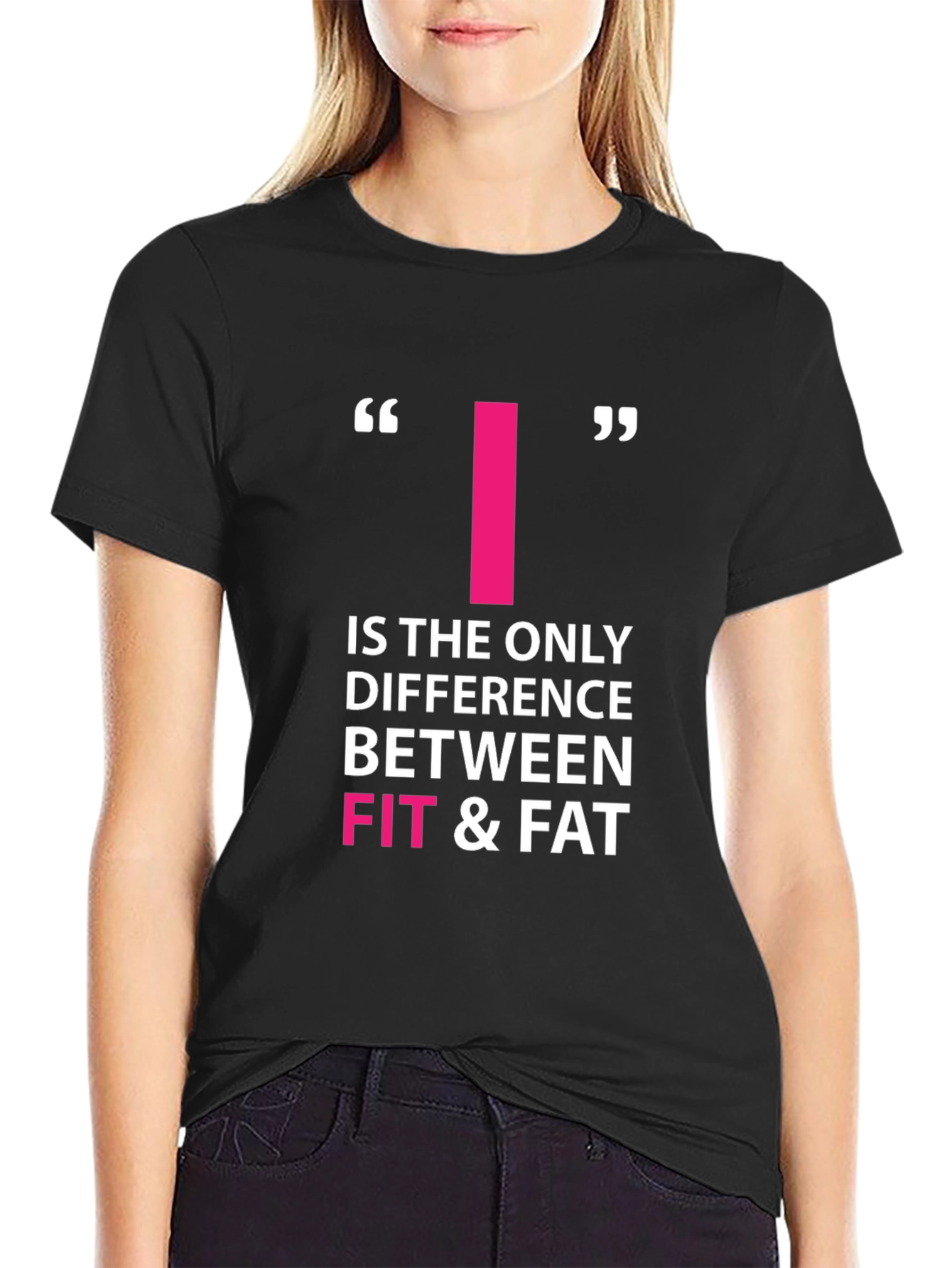 Motivational Fitness T-Shirt - Fit & Fat Quote