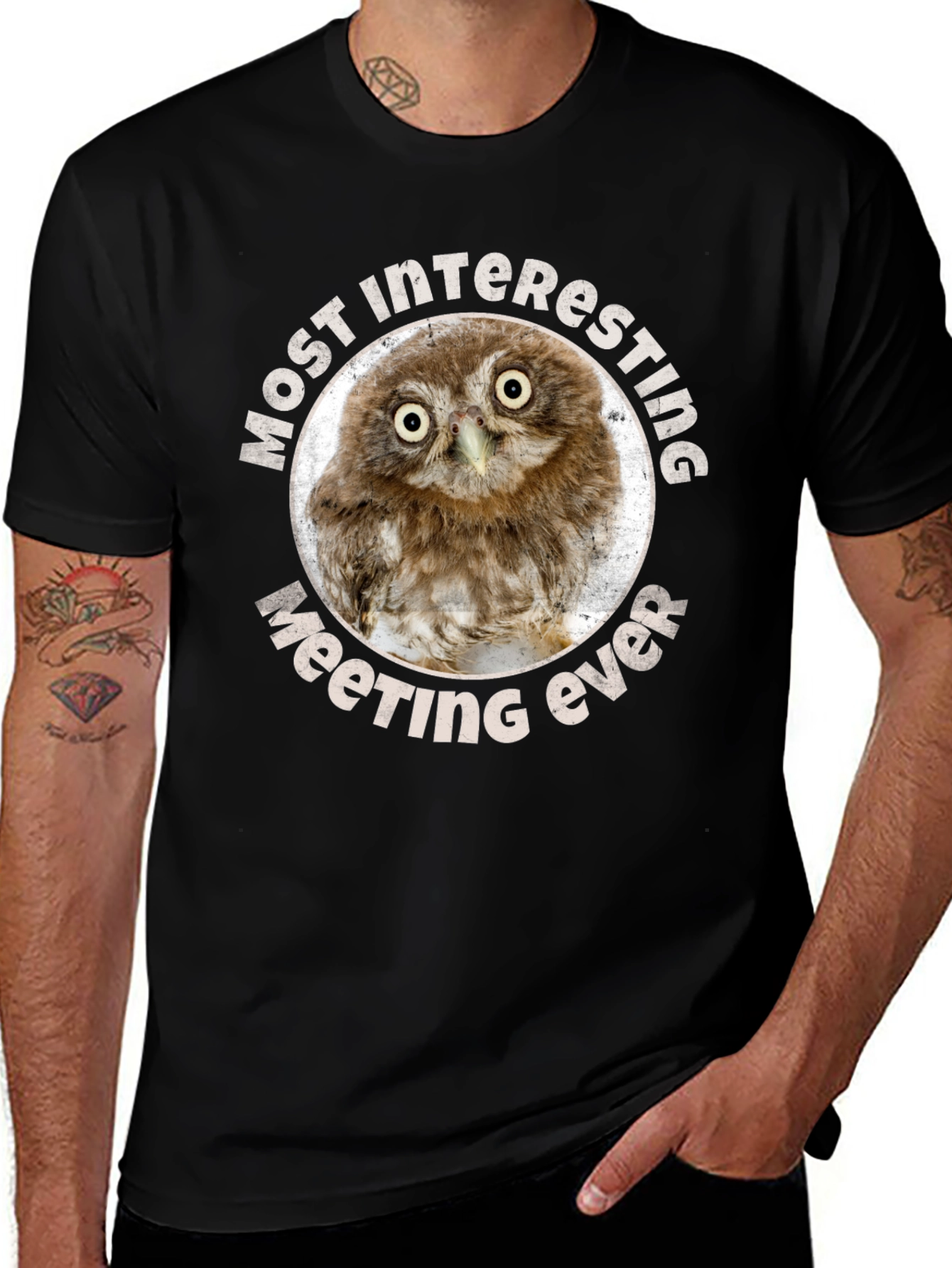 Owl Meeting Ever T-Shirt - Soft Cotton Tee