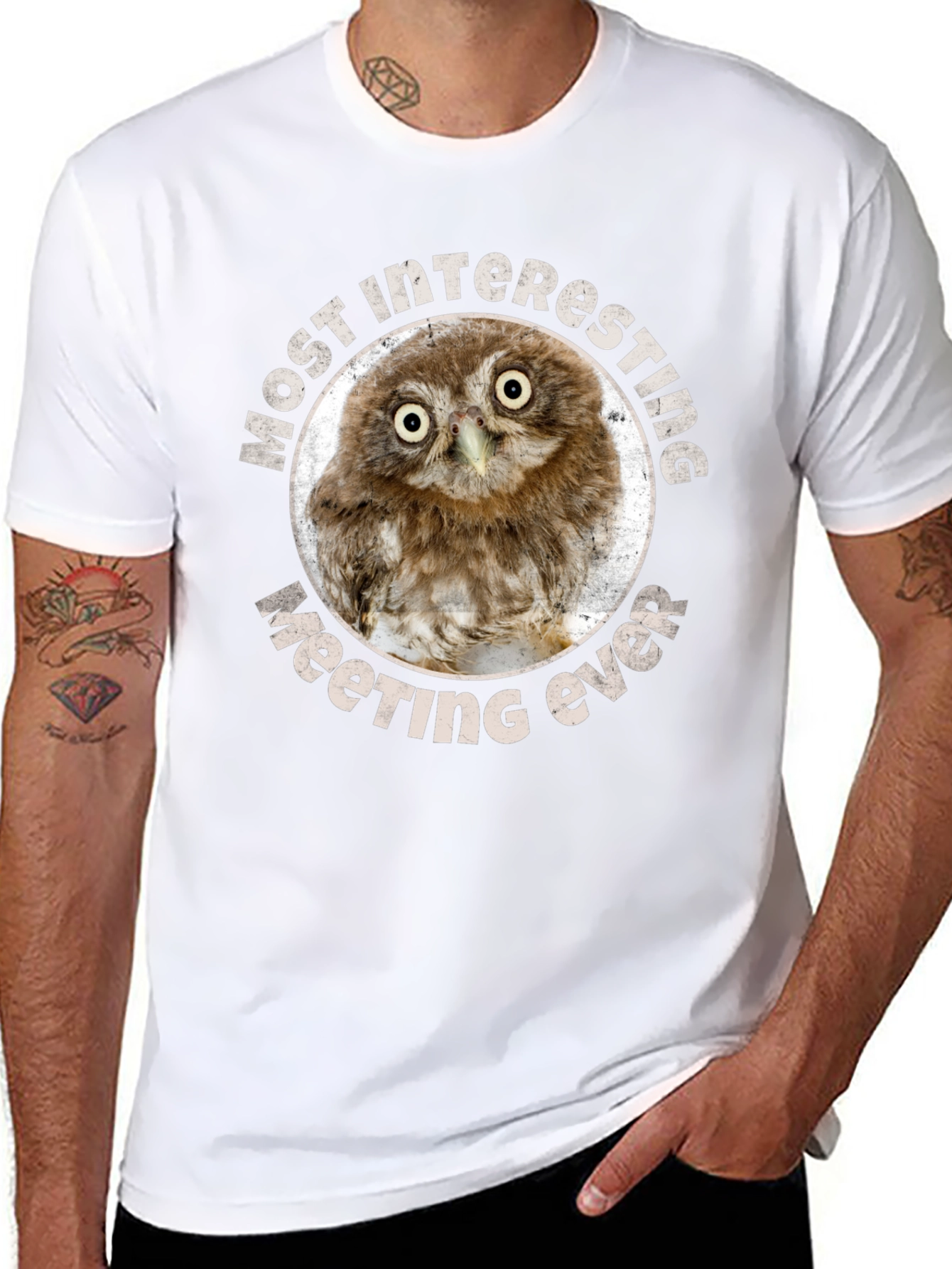 Owl Meeting Ever T-Shirt - Soft Cotton Tee