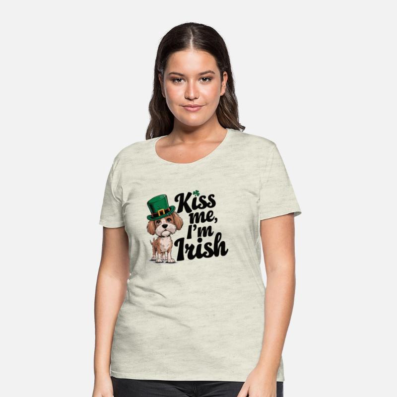 St. Patrick's Day Dog Kiss Me I'm Irish Cute Puppy