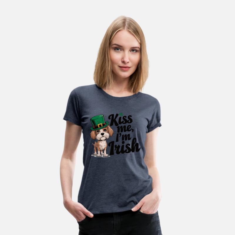 St. Patrick's Day Dog Kiss Me I'm Irish Cute Puppy