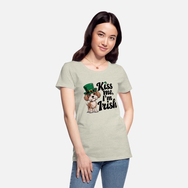 St. Patrick's Day Dog Kiss Me I'm Irish Cute Puppy