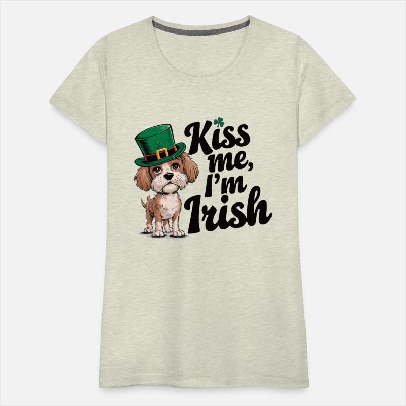 St. Patrick's Day Dog Kiss Me I'm Irish Cute Puppy