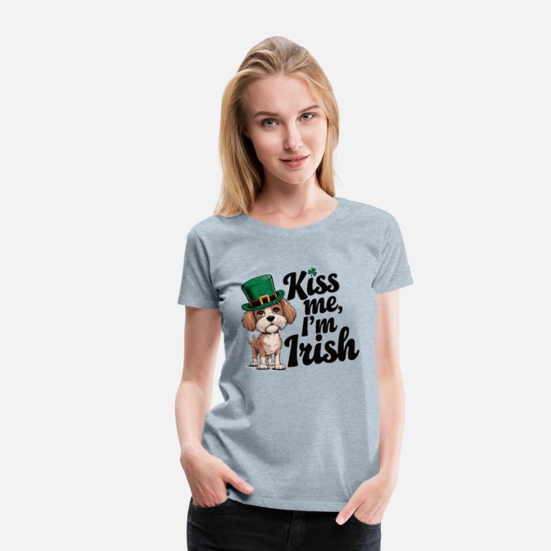 St. Patrick's Day Dog Kiss Me I'm Irish Cute Puppy