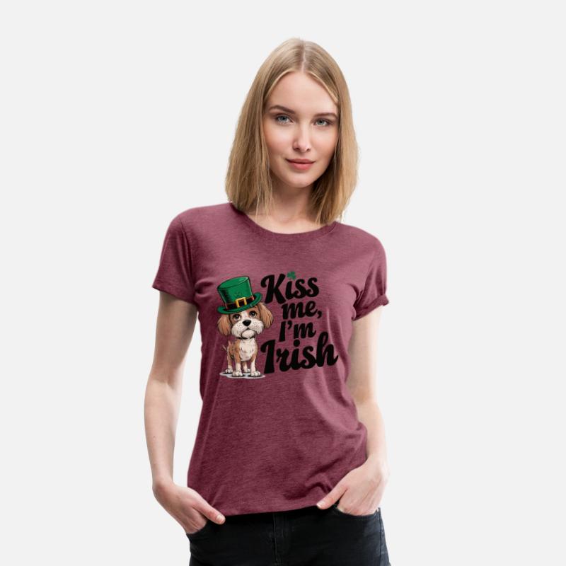 St. Patrick's Day Dog Kiss Me I'm Irish Cute Puppy