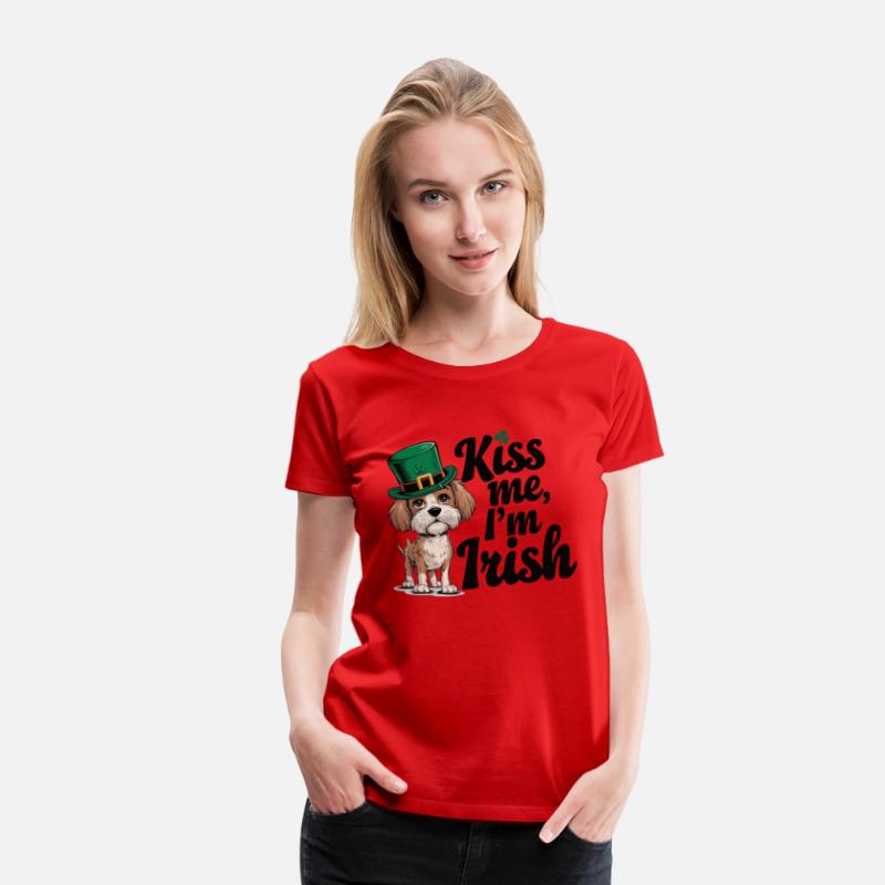 St. Patrick's Day Dog Kiss Me I'm Irish Cute Puppy