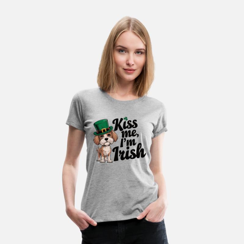 St. Patrick's Day Dog Kiss Me I'm Irish Cute Puppy