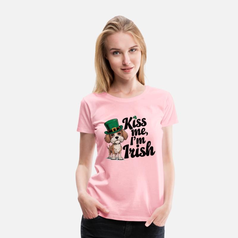 St. Patrick's Day Dog Kiss Me I'm Irish Cute Puppy