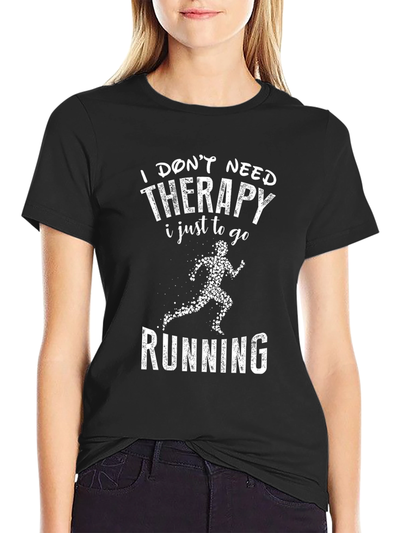 Running Therapy T-Shirt: Funny Workout Tee