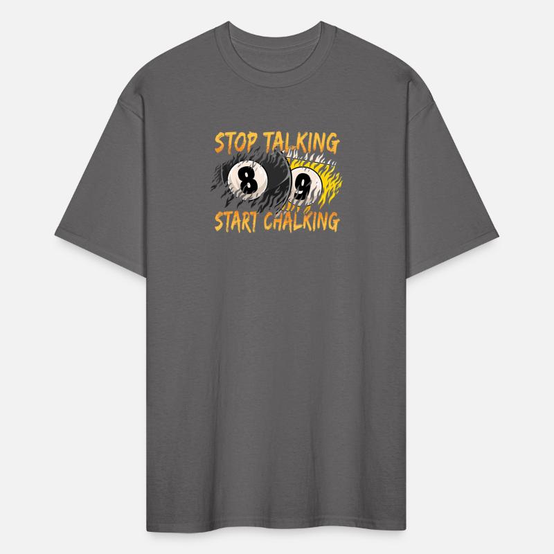 Stop Talking Start Chalking Billiards Cue 8 Ball