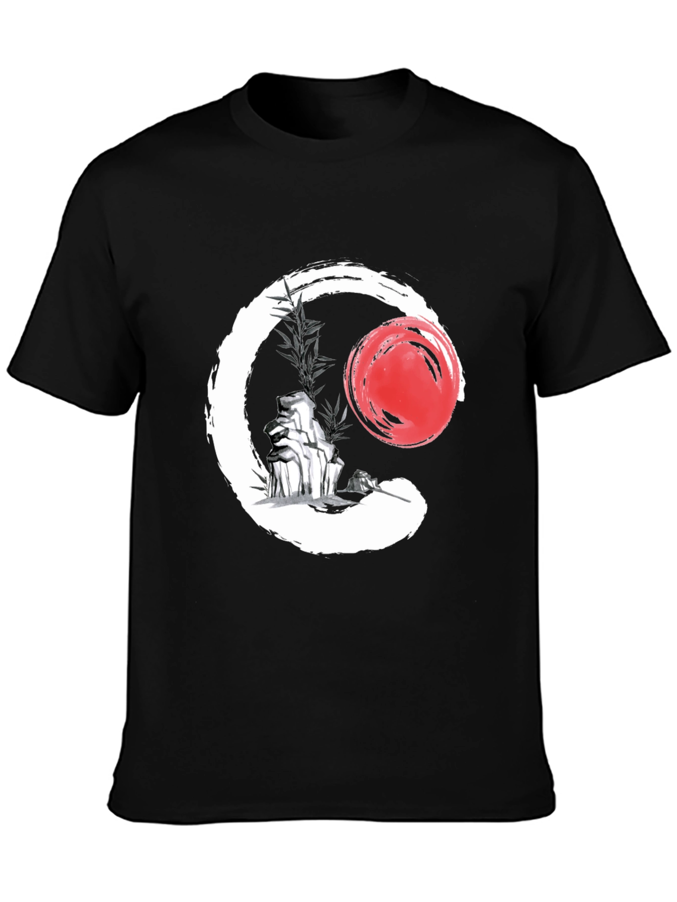 Zen Circle Graphic Tee - Enso Symbol Shirt