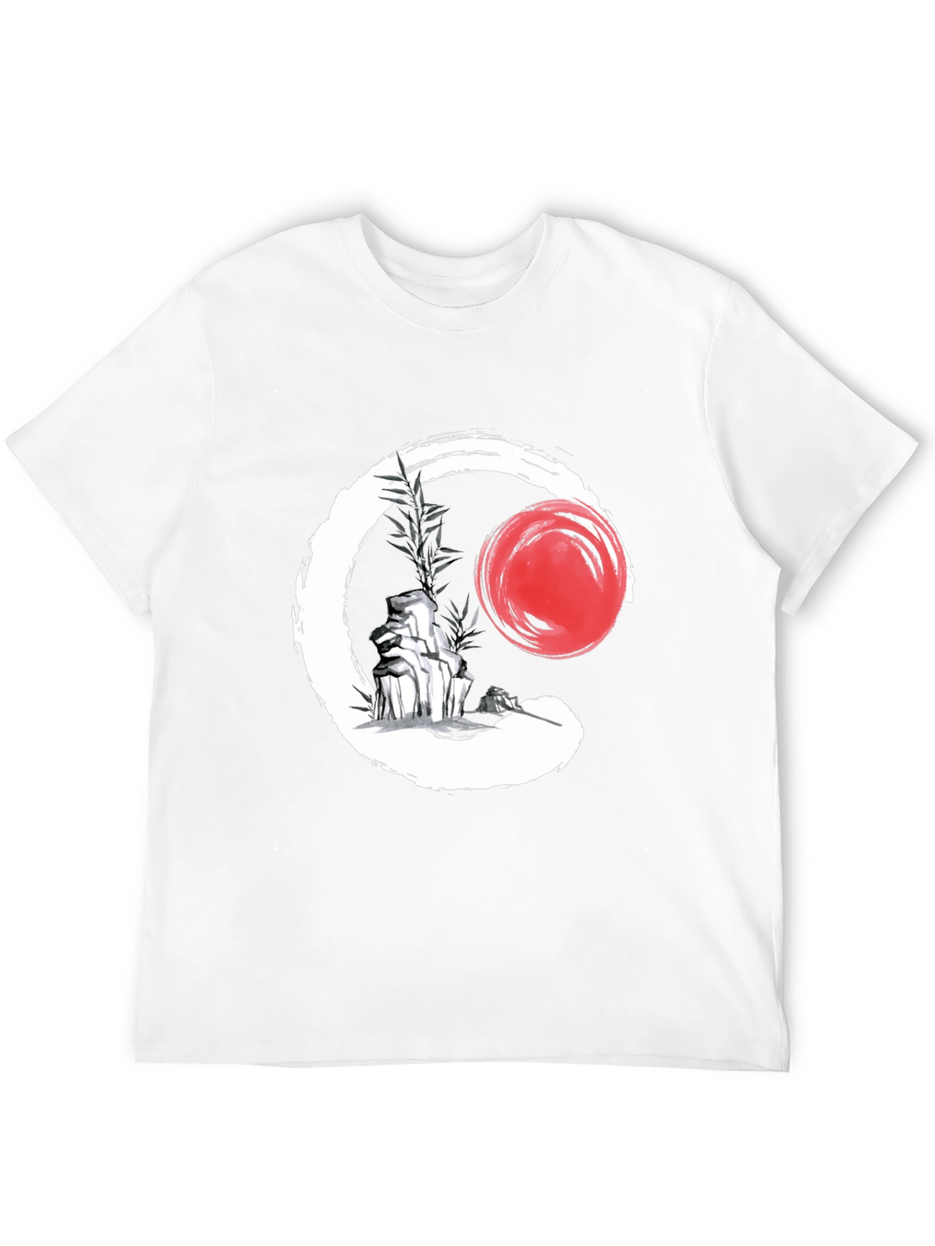 Zen Circle Graphic Tee - Enso Symbol Shirt
