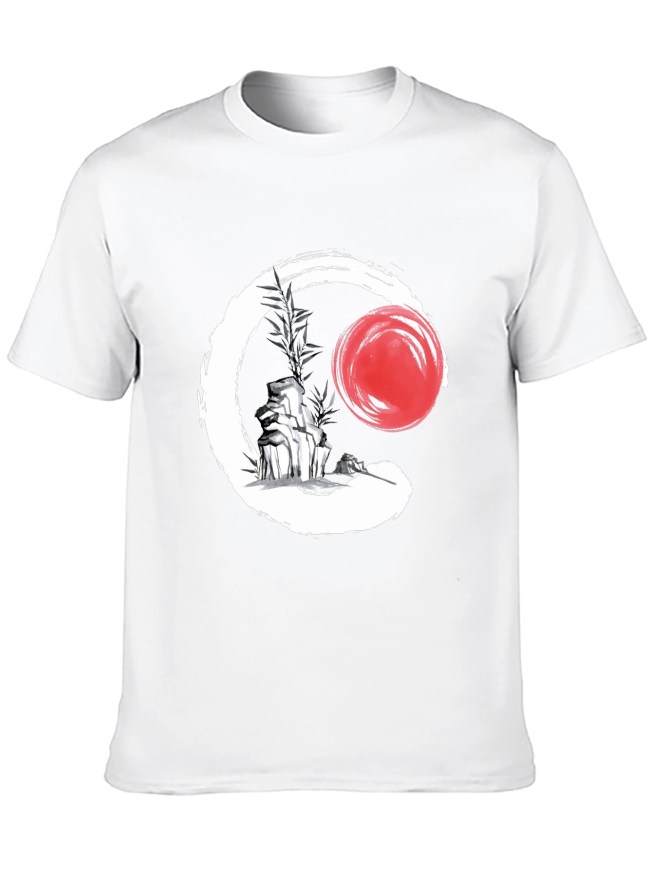 Zen Circle Graphic Tee - Enso Symbol Shirt